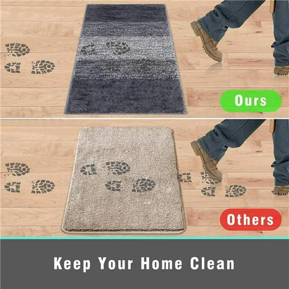 Indoor Doormat Entryway Door Rug, Non Slip Absorbent Mud Trapper Mats (32